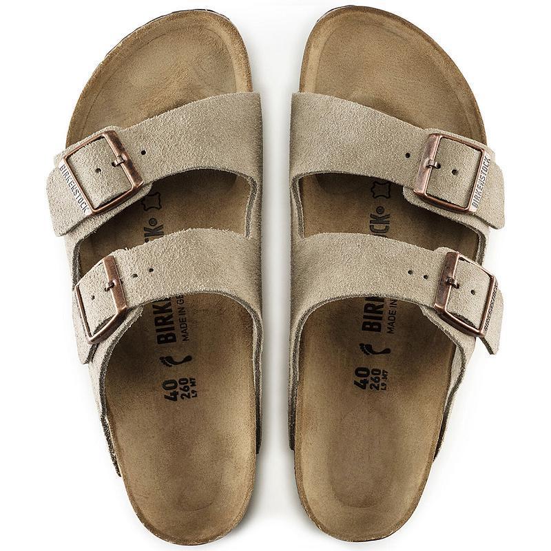 Arizona Birkenstock Semisove Kozene Panske Siva Hnede | SK 319YXF